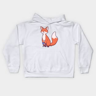 Fox with prosthetic leg Kids Hoodie